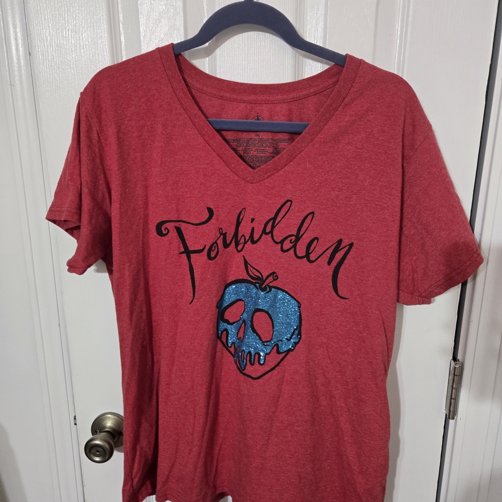 Disney Red Forbidden Short Sleeve Tee